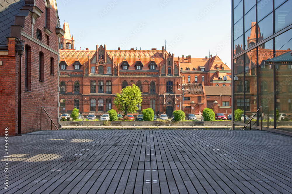 Old buildings in Bydgoszcz, Poland