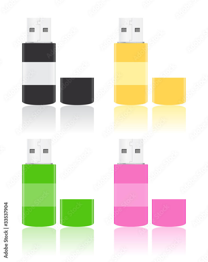 Vector USB Flash Drives Vector USB Flash Drives