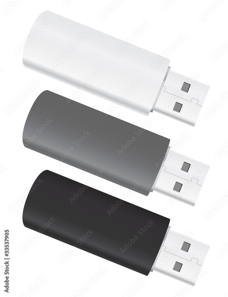 Vector USB Flash Drives Vector USB Flash Drives