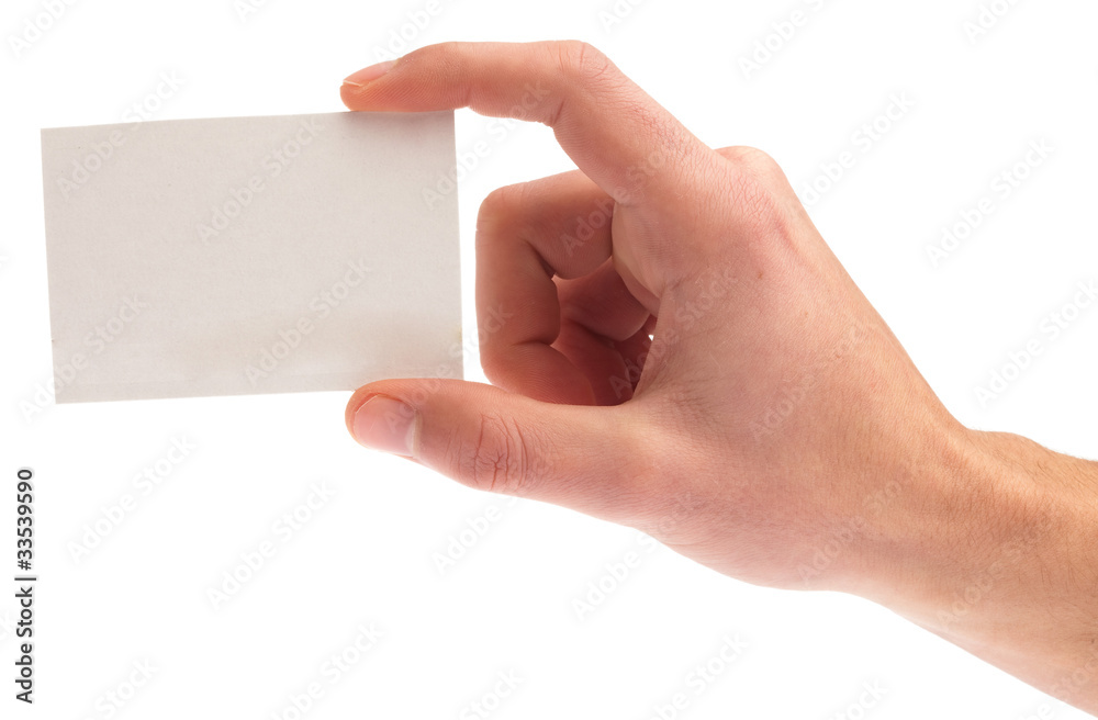 Obraz premium hand holding a card