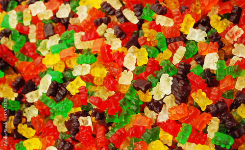 Картината върху платно gummy bears