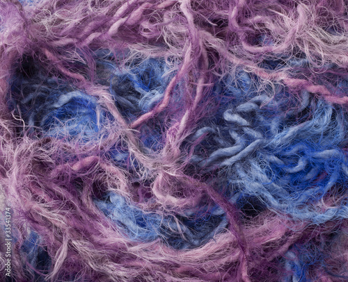 colored wool fibre background