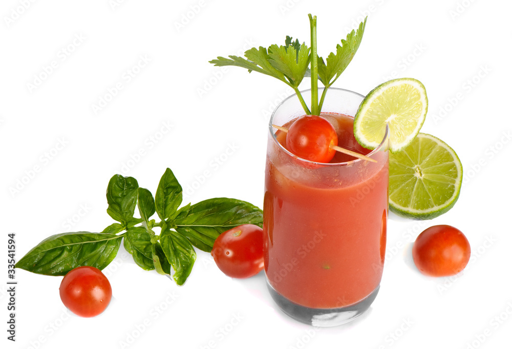 Bloody Mary isolated on white background Bloody Mary isolated on white background