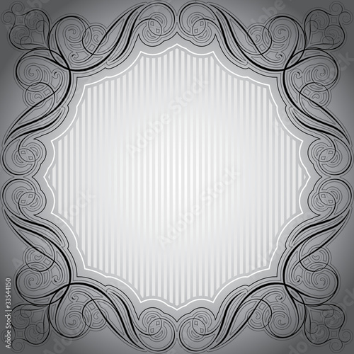 Abstract grey frame