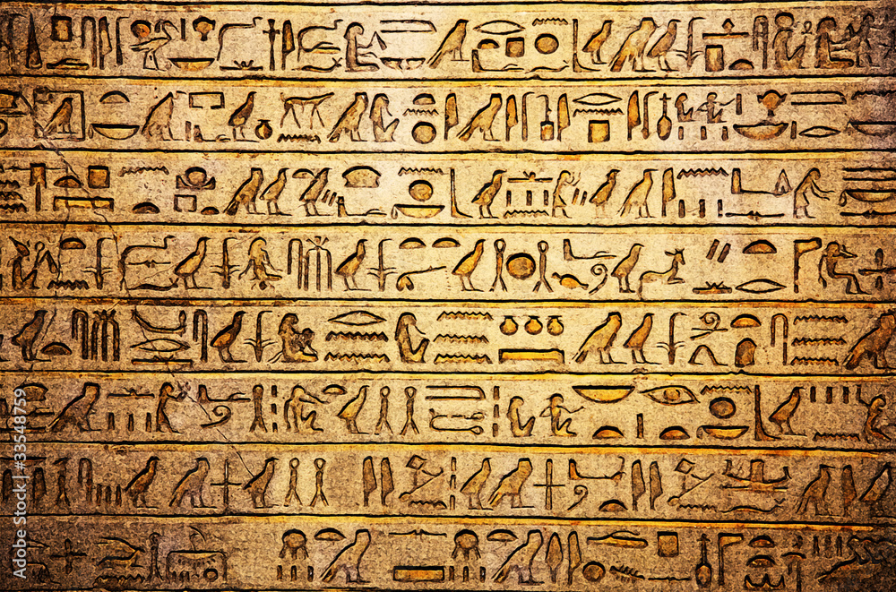 Hieroglyphs on the wall Hieroglyphs on the wall