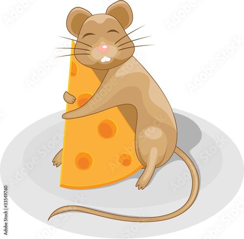 mouse with cheese