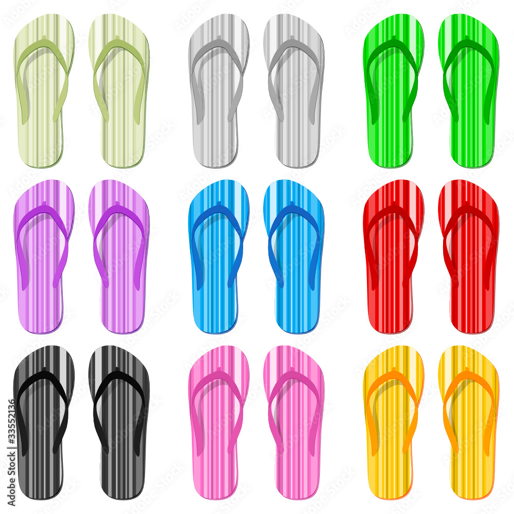 color flip flop set