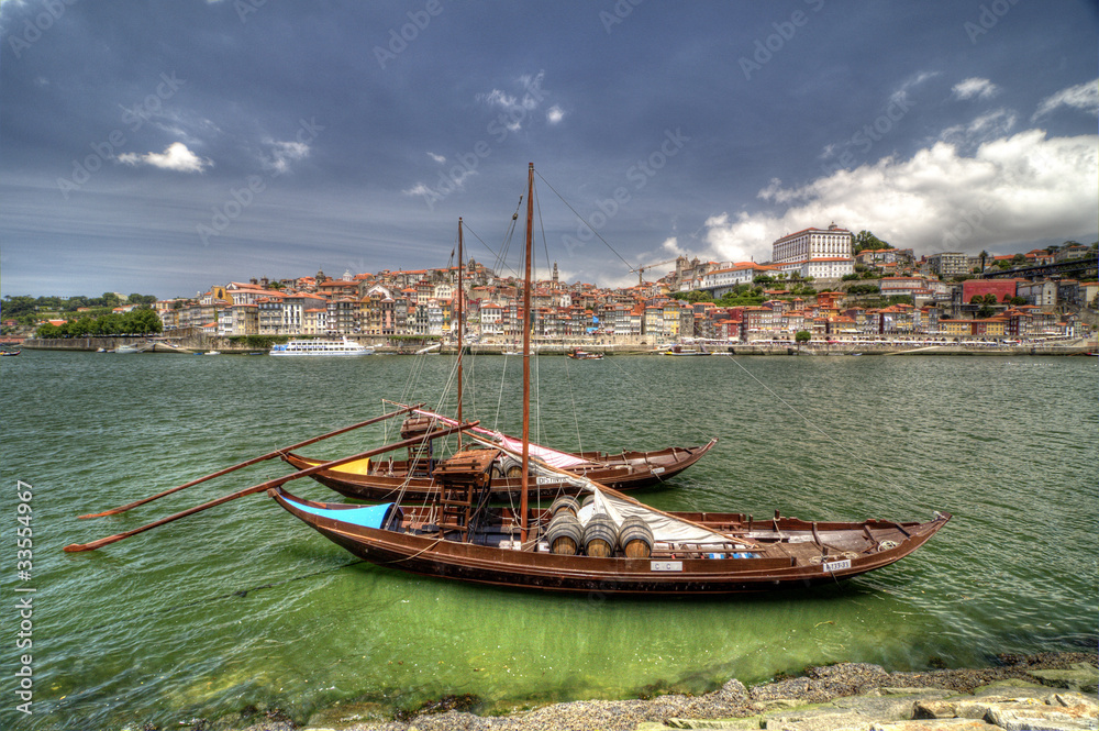 Boats in Porto, portugal.