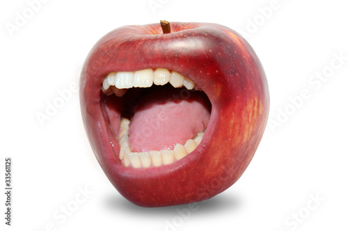 Aggressive apple!