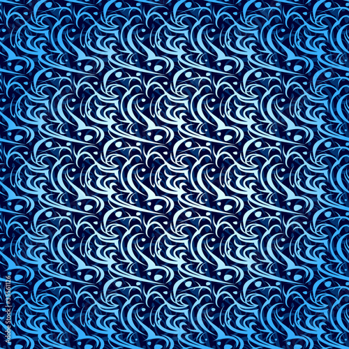 Abstract Seamless Wave Pattern