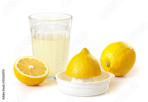 Schilderij op canvas lemon juice