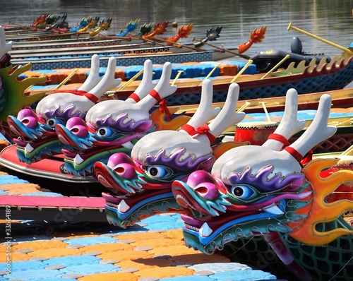Traditional Dragon Boats in Taiwan