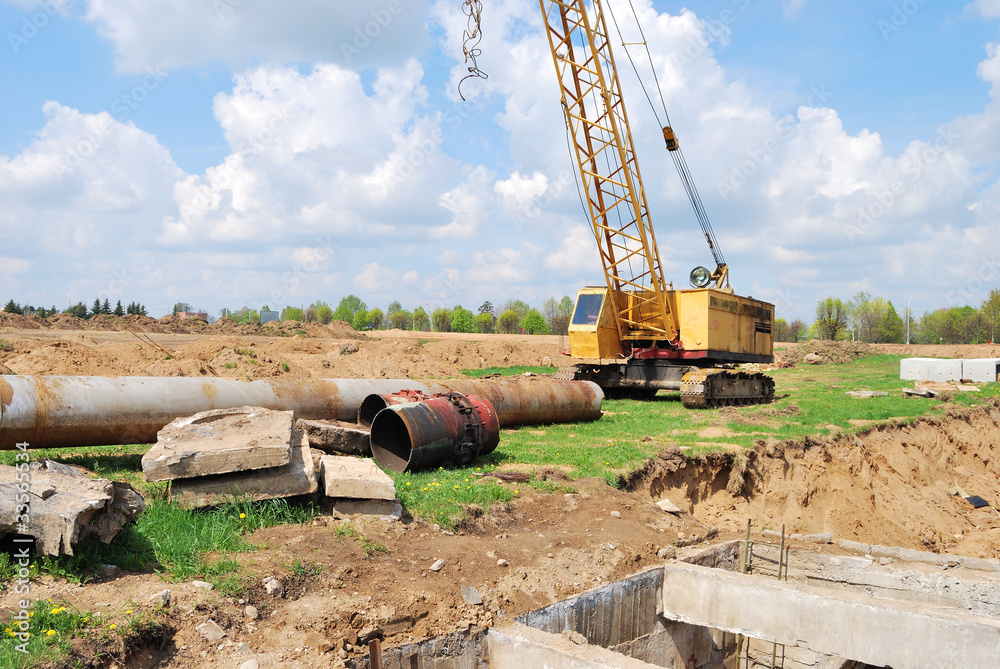 Obraz premium Goliath crane