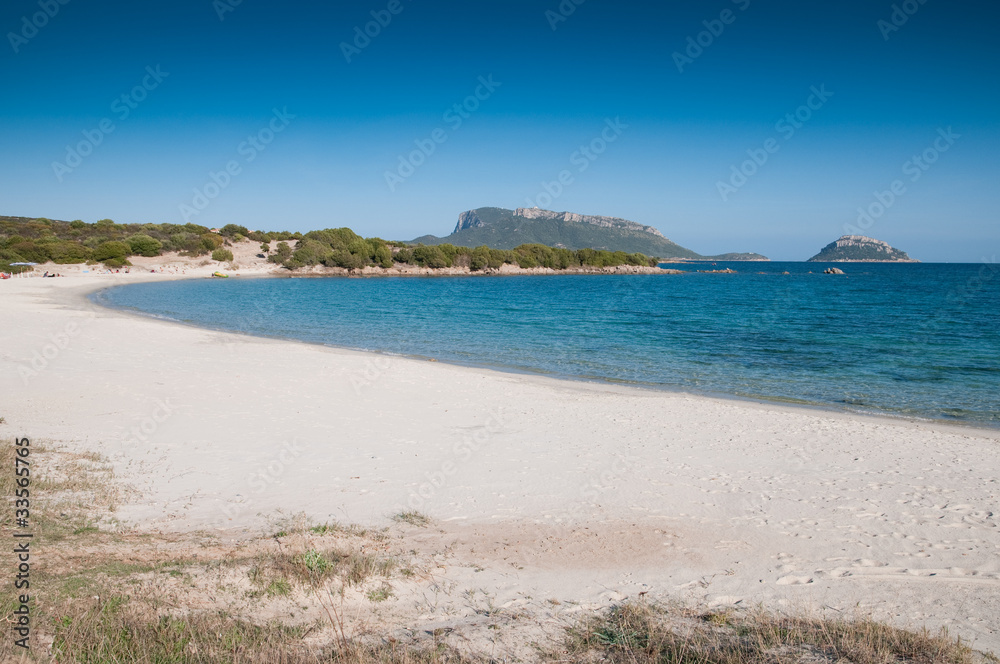 Sardinia, Italy: Golfo Aranci, Cala Sassari beach.