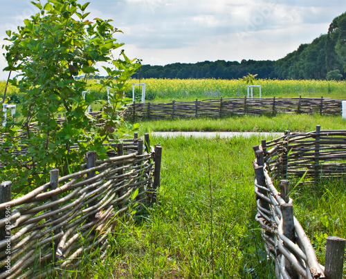 wicker fence