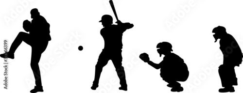 Baseball Silhouettes