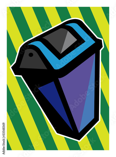 Poubelle, déchet, détritus, ordures, ménager, maison, hygiène