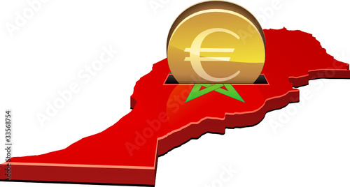 Investir des Euros au Maroc (détouré) photo