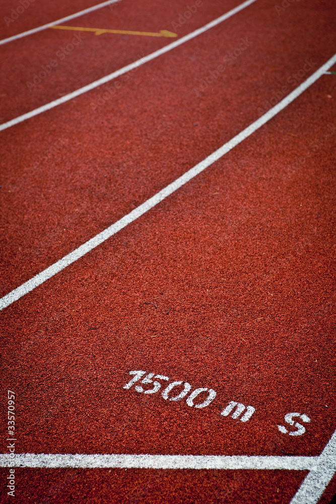 Obraz premium Sport grounds concept - Athletics Track Lane Numbers