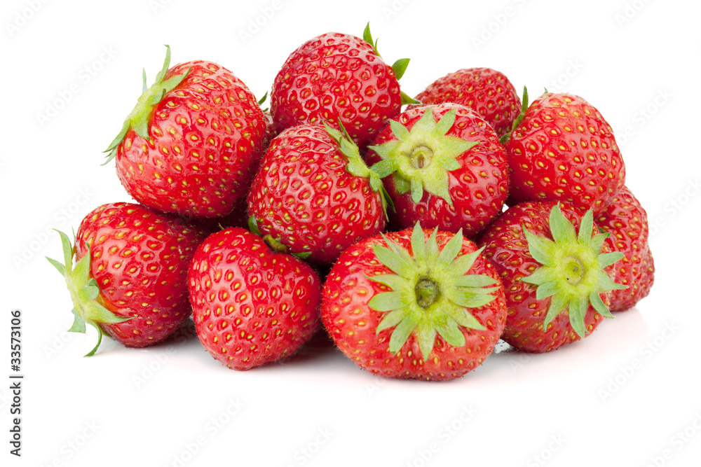 Strawberry fruits heap Strawberry fruits heap