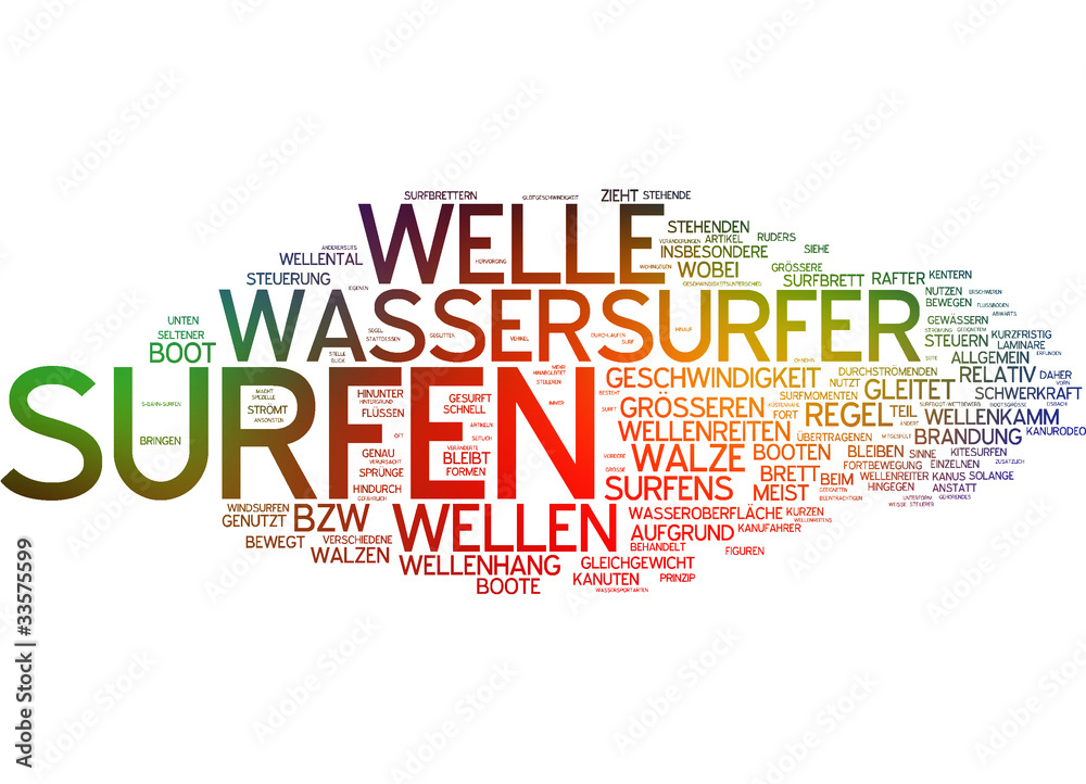 Fototapeta premium Surfen