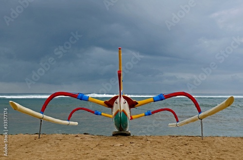 Junkung am Strand von Sanur in Bali photo