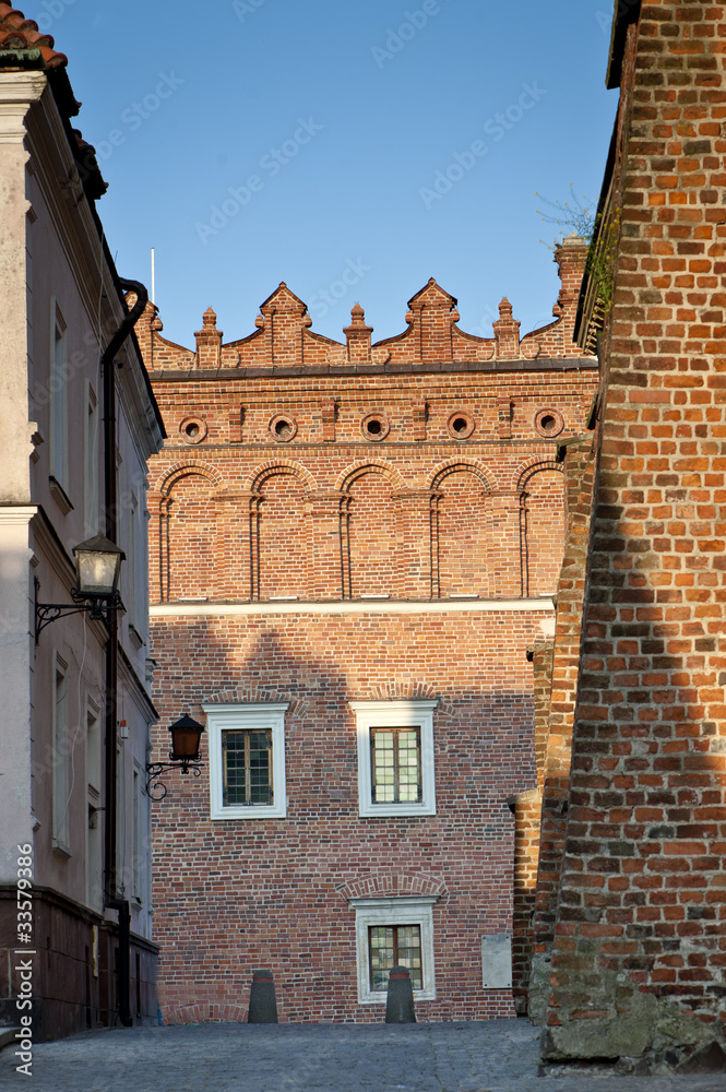 Part of Old Town in Sandomierz, Poland