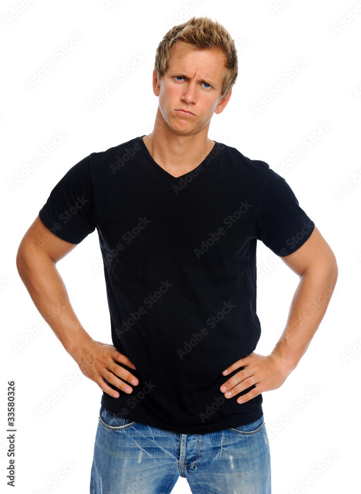 Frowning man Frowning man