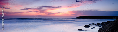 Sunset on a beach © homydesign