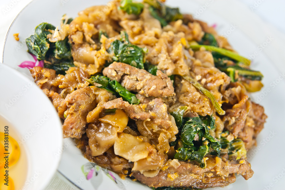 Stir soy sauce Thai food Stir soy sauce Thai food