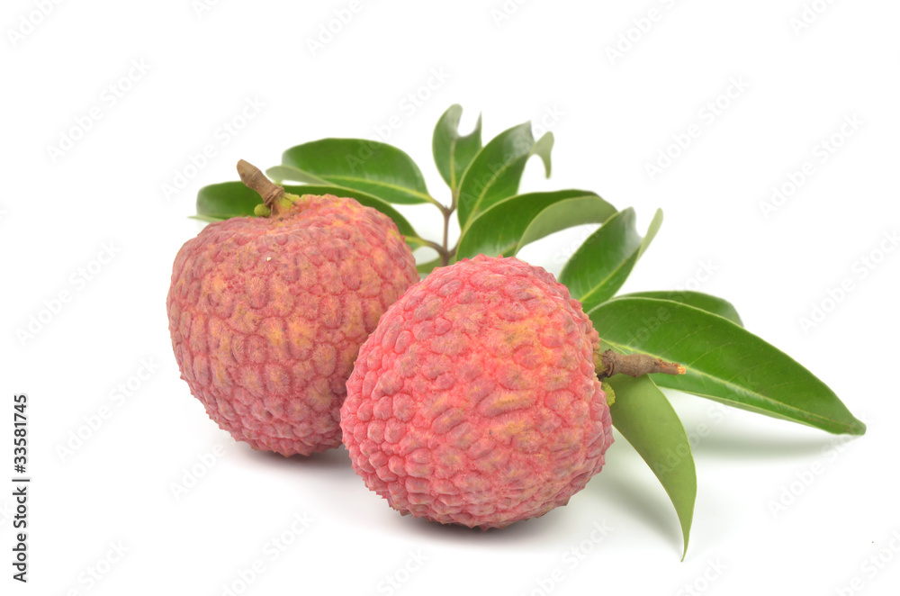 Fresh lychees isolated Fresh lychees isolated