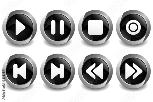 Free Download Music Button Black - GFXLoad