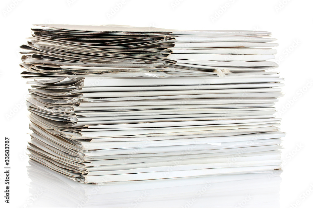 File folders on white background File folders on white background