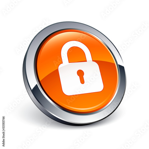 icône bouton internet cadenas sécurité