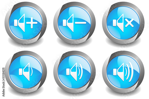 Volume Button Blue