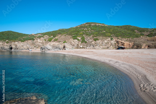 Sardinia, Italy: Argentiera beach, near Alghero.