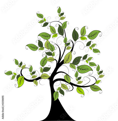 decorative green tree