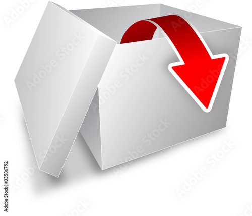 box vector on a white background