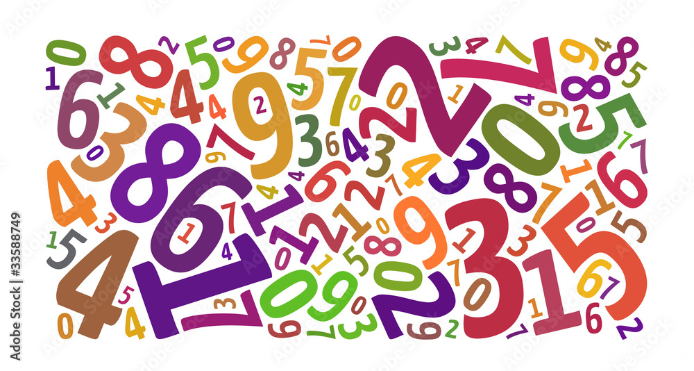 Naklejka premium numbers