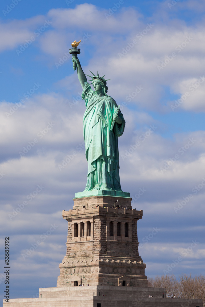 The Statue of Liberty in New York City.