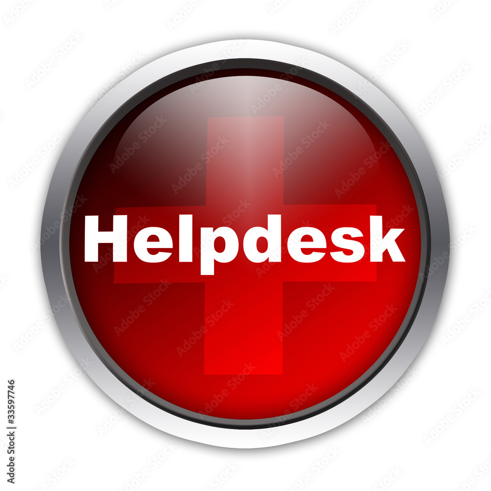 Button Helpdesk rot Button Helpdesk rot