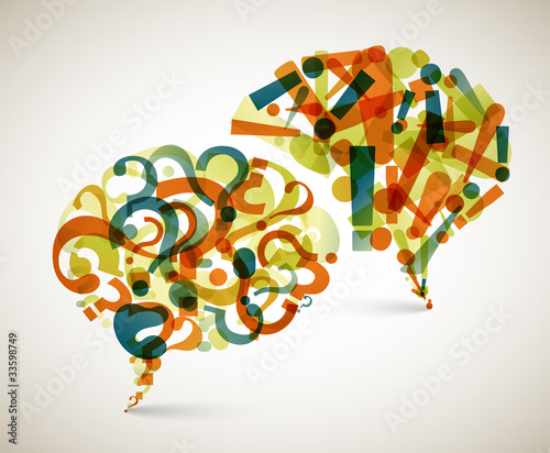 Questions and Answers - abstract illustration