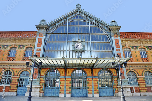 front of train station in Almeria photo