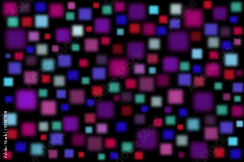 Creative background with colorful blurred squares
