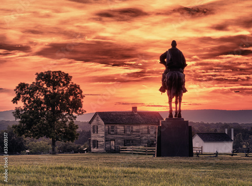 Konstfotografi Stonewall Jackson at Manassas Battlefield