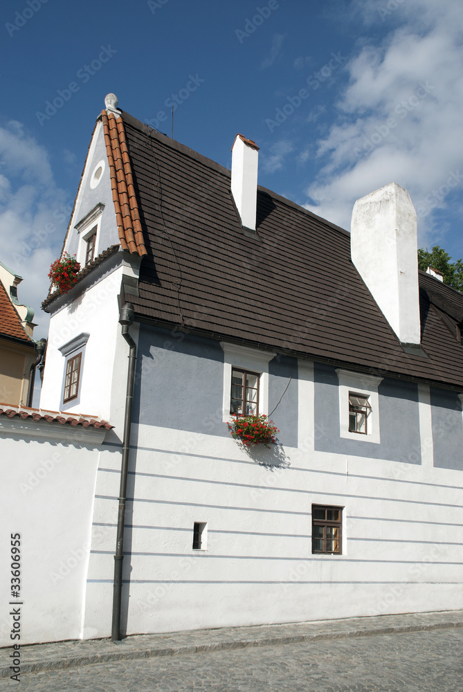 Historic houses in Cesky Krumlov