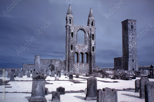 Obraz na plátne St Andrews cathedral grounds, GB