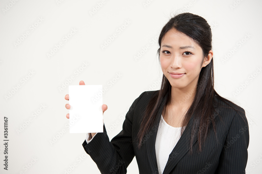 a portrait of asian businesswoman with blank whiteboard a portrait of asian businesswoman with blank whiteboard