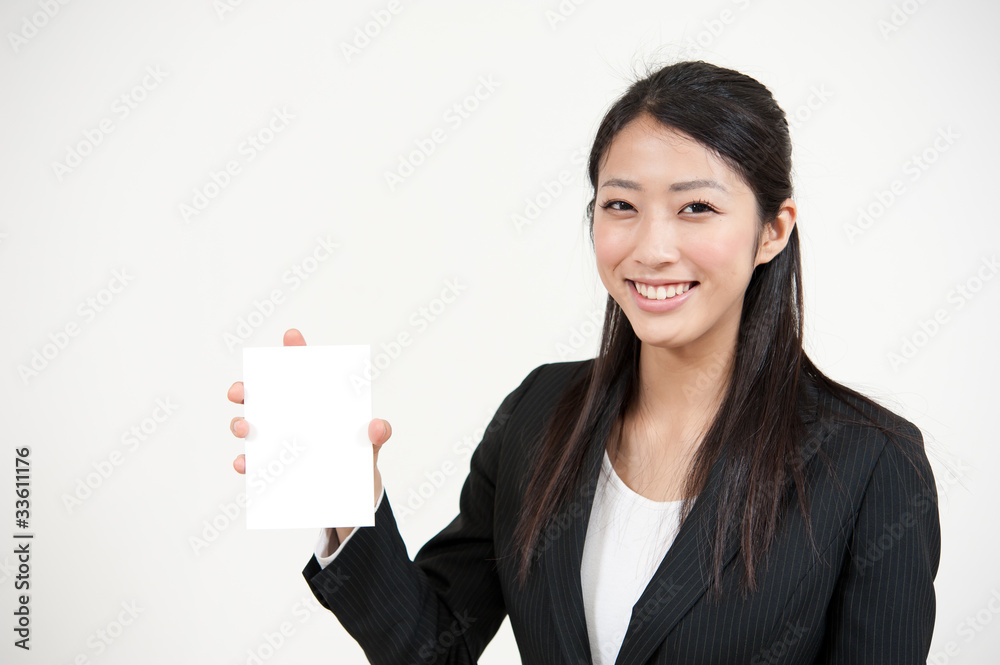 a portrait of asian businesswoman with blank whiteboard a portrait of asian businesswoman with blank whiteboard