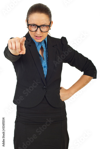 Принти на полотні Furious manager woman accuse you